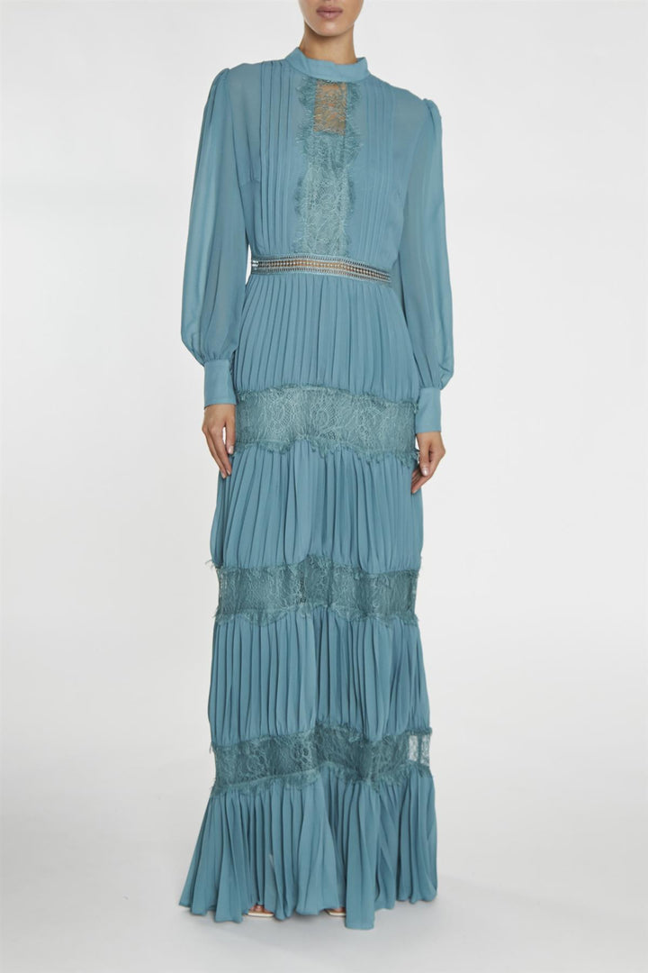 true decadence blue dress True Decadence V neck midi dress in sky blue