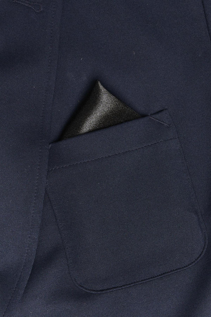 Jordan Black Pocket Square