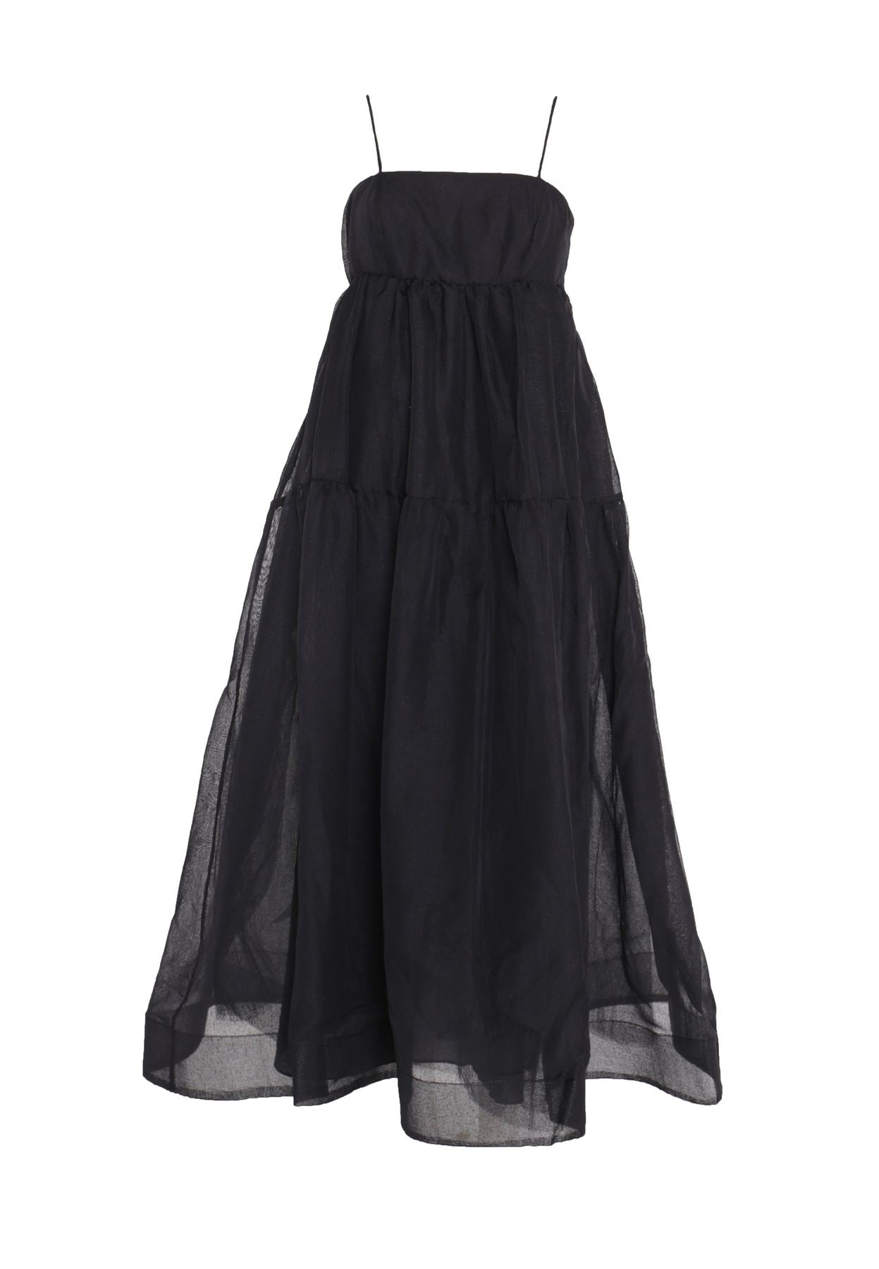 Tiffany Black Empire Line Midaxi Cami Dress - 6