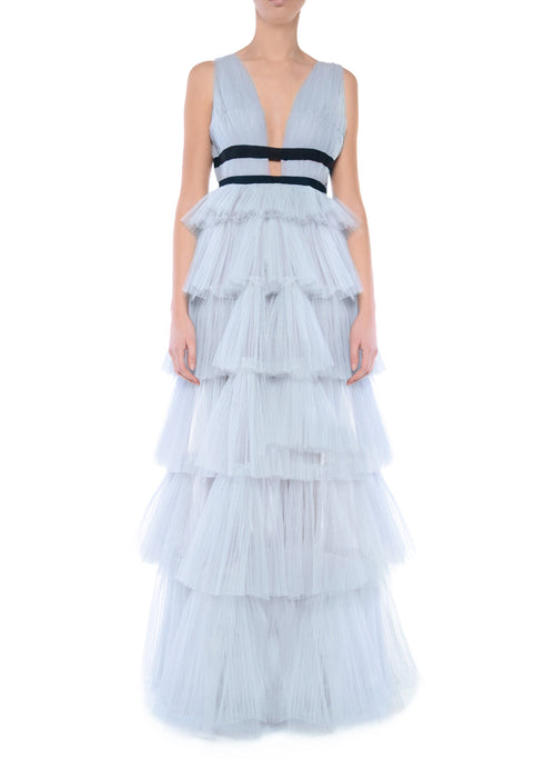 sachin and babi light blue dress Elegant Apricot Tulle Maxi Dress With Embroidered Stars And Ribbon Tie  Short Sleeve Casual Long Dress From Risabeira, $68.54 In Bulk