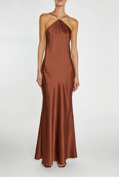 true decadence satin dress Light Peach Satin Cowl Neck Slip Dress | True Decadence