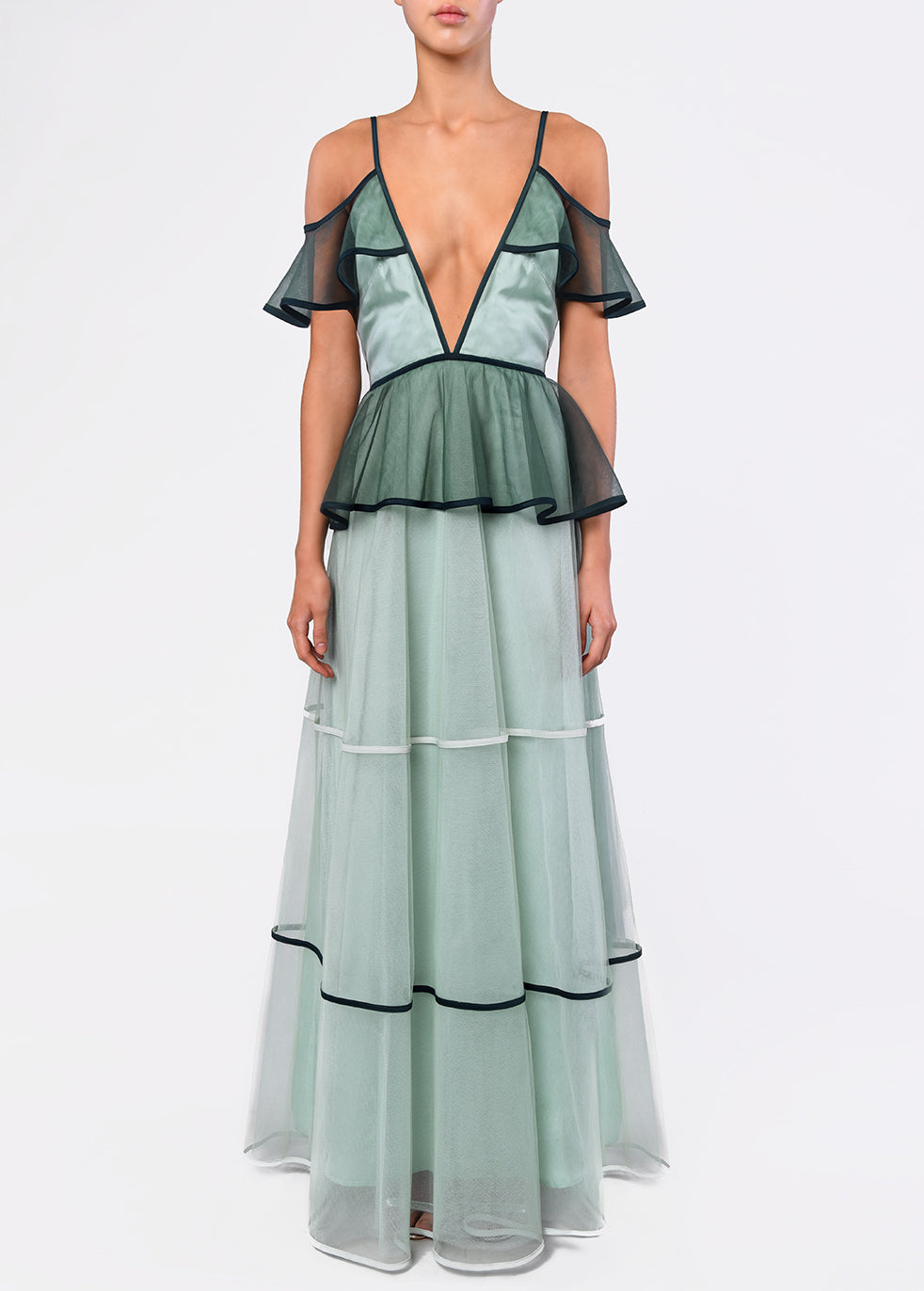 True Decadence Sea Foam Green Tiered Tulle Maxi Dress - True Decadence True Decadence Sea Foam Green Tiered Tulle Maxi Dress - True Decadence
