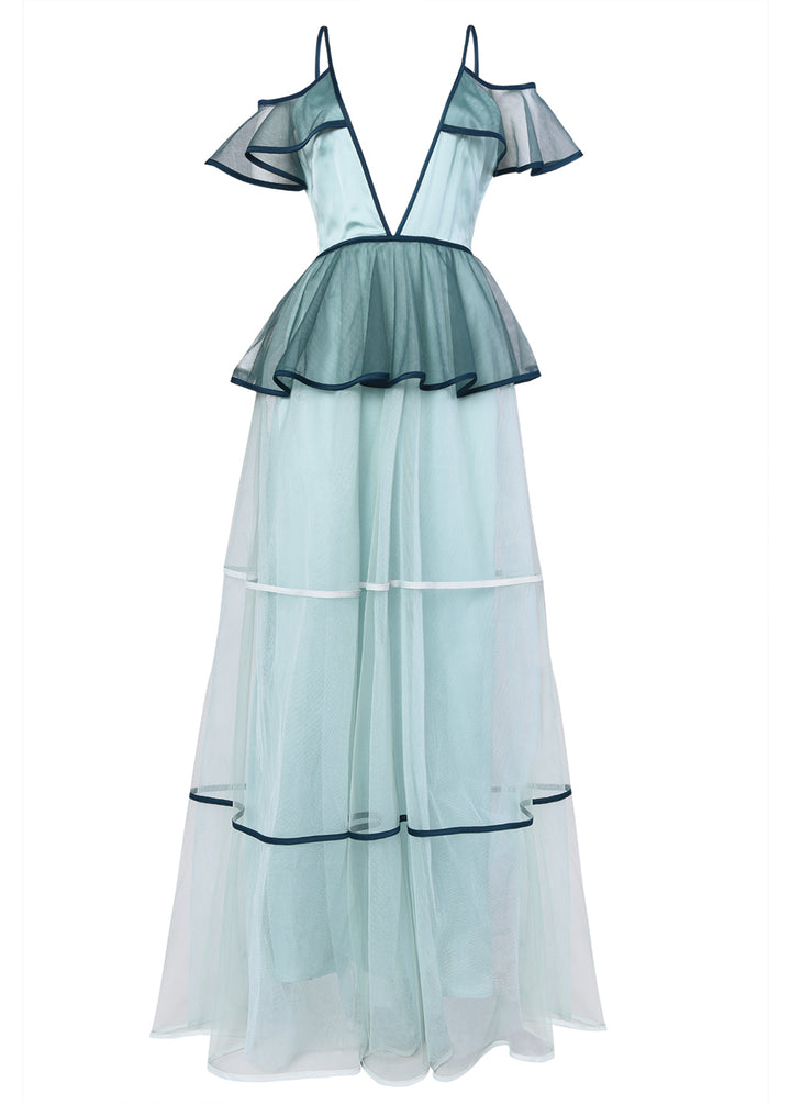 True Decadence Sea Foam Green Tiered Tulle Maxi Dress - True Decadence True Decadence Sea Foam Green Tiered Tulle Maxi Dress - True Decadence