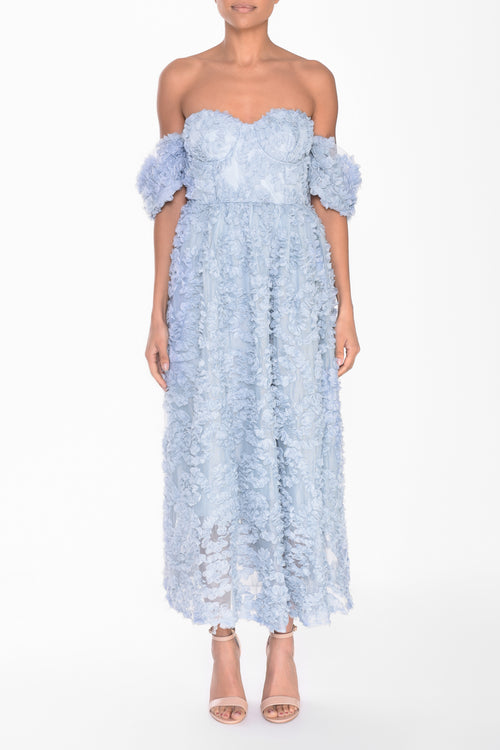 true decadence blue dress Long Sleeve Lace Pencil Dress in Azure Blue – RUMOUR LONDON