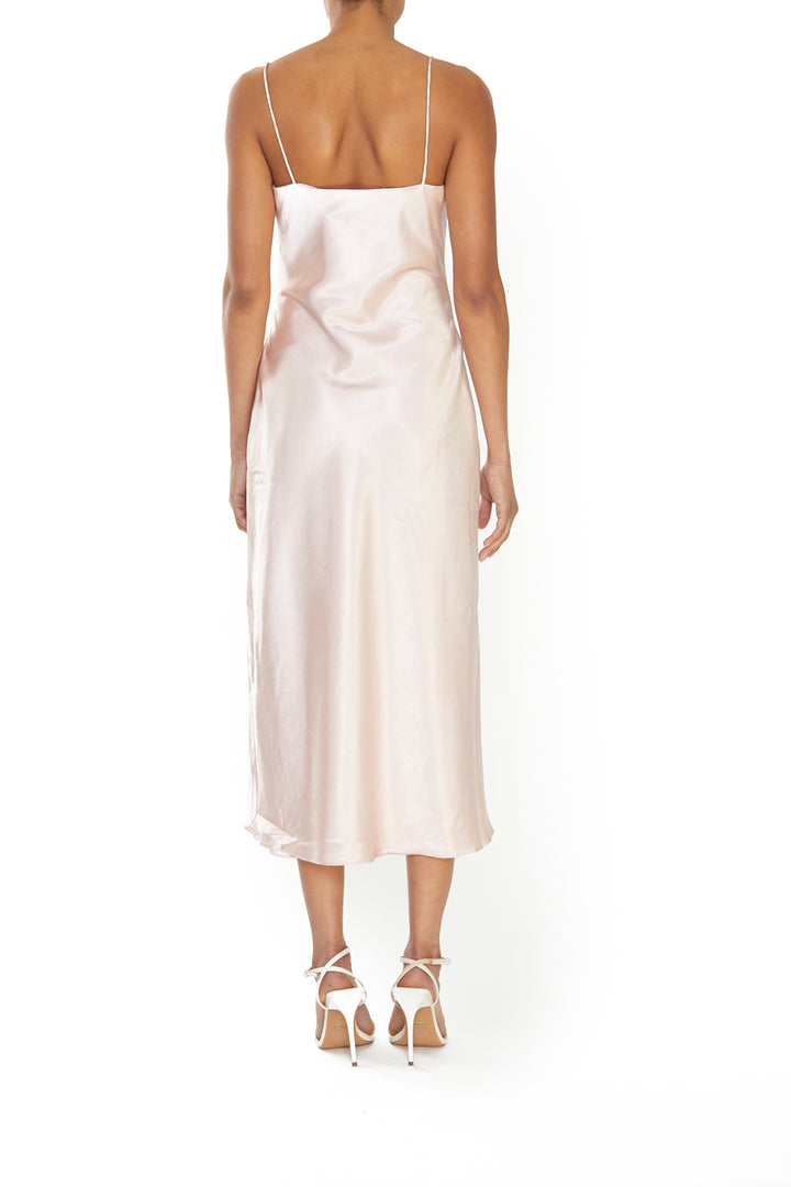 Delphine Dusty Pink Midi Slip Dress - True Decadence Delphine Dusty Pink Midi Slip Dress - True Decadence