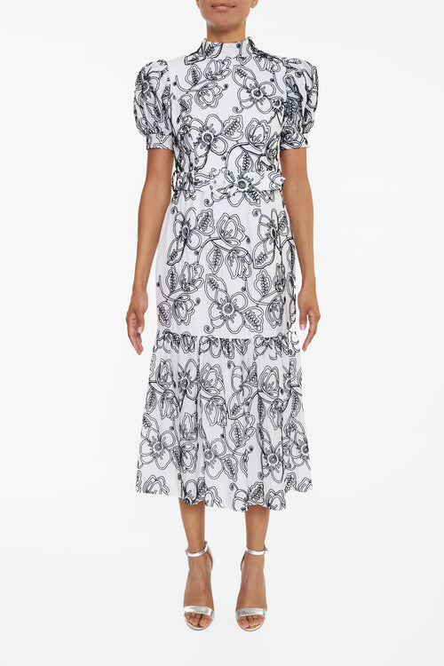 true decadence grey dress Tiffany Icy Lilac Grey Tiered Ruffle Corsage Maxi Dress main image 0