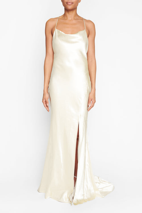 sachin and babi light blue dress The Satin Slip Dress main image 0