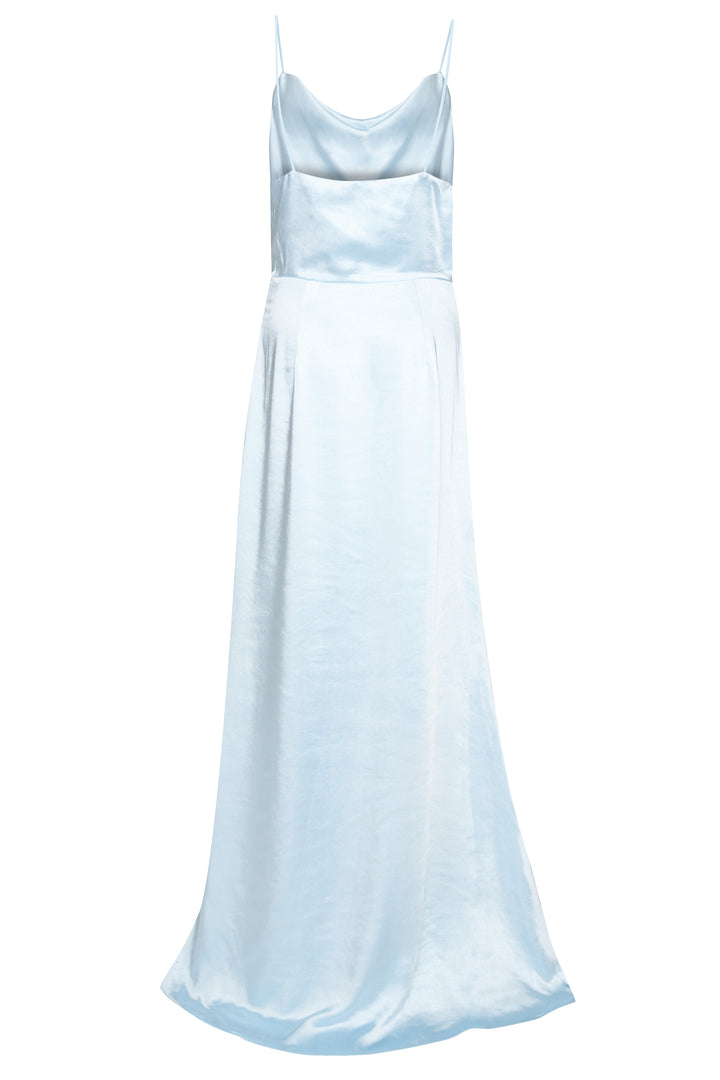 Vivian Icy Blue Cowl-Neck Bias Cut Maxi-Dress - True Decadence Vivian Icy Blue Cowl-Neck Bias Cut Maxi-Dress - True Decadence