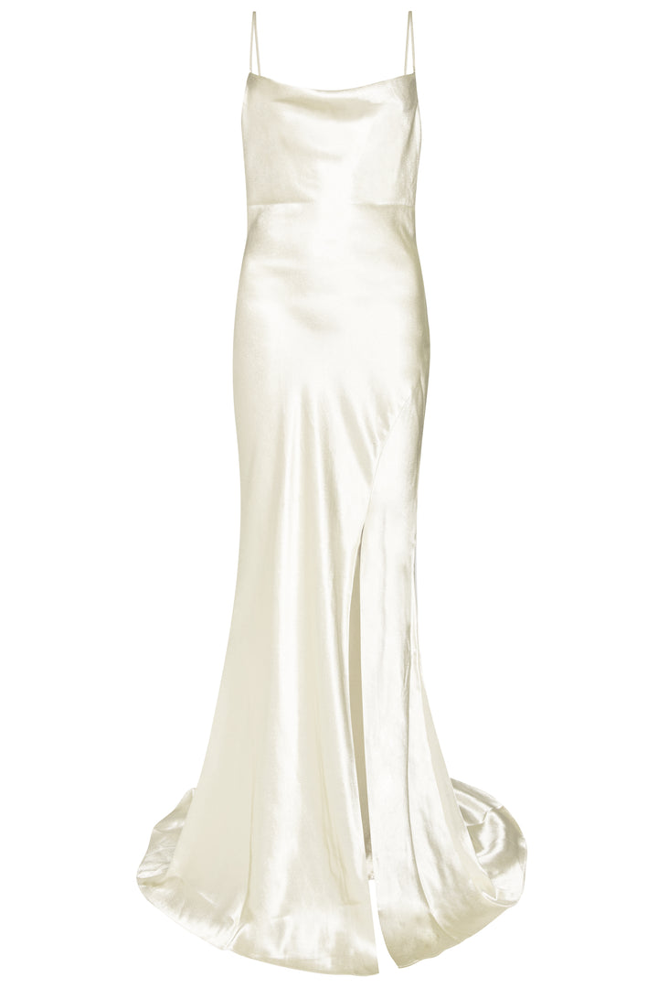 Pippa Ivory Bridesmaid Cowl-Neck Slip Dress